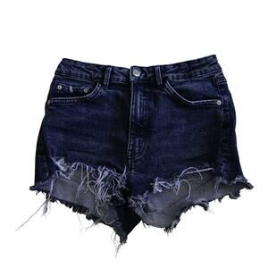 ZARA high-rise Dark-wash Short shorts size 6